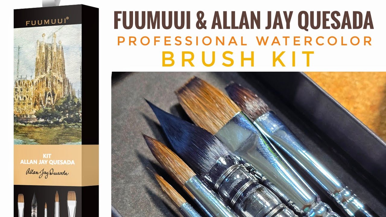 My OWN BRUSH KIT! Allan Jay Quesada & Fuumuui Watercolor Brushes!