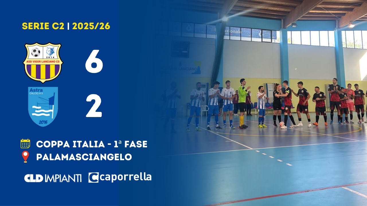 Serie C2 | Vigor Lanciano - Astra Pescara 6-2 (Gol & Highlights) | Coppa Italia - 1ª Fase