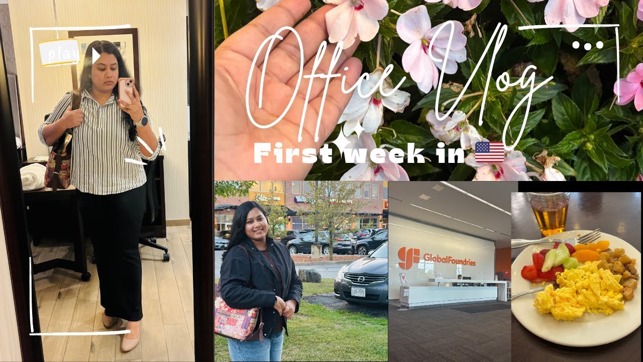 My First Week in USA🇺🇸|Office Vlog✨
