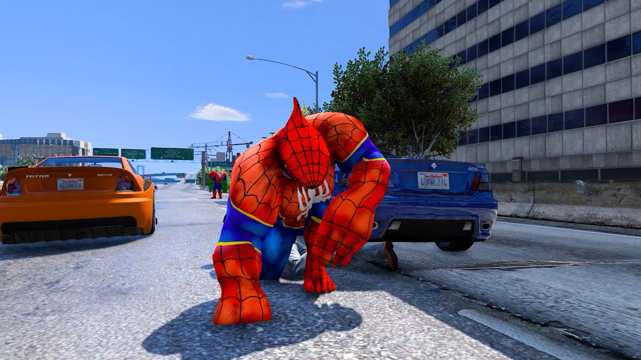 Spider Shark vs Spider Hulk – Mutant Monsters Clash in GTA 5! 🦈🕷️💚🔥