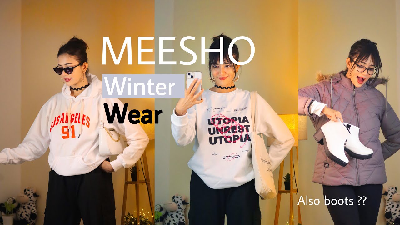 Meesho Trendy Winter Wear Haul Starting 279/-Coat, Boot,Sweater, Sweat Shirt|Meesho Winter Haul 2022