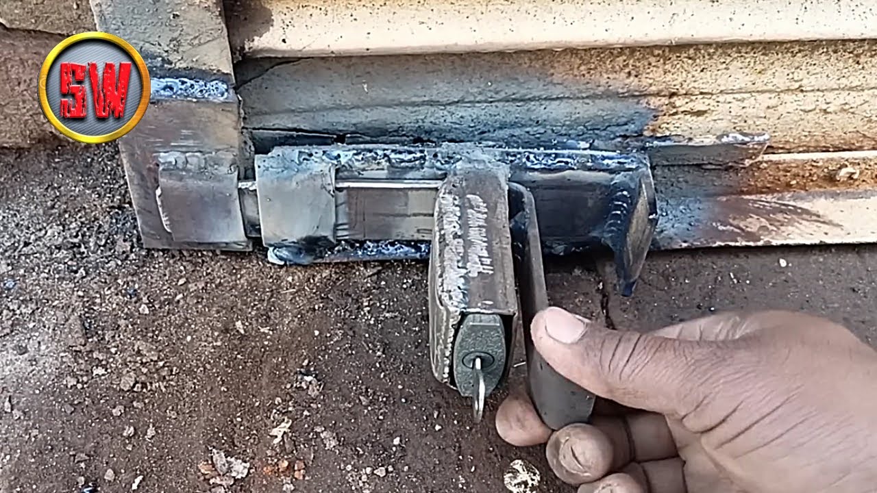 Unique & strong shutter lock making😲#lock #making