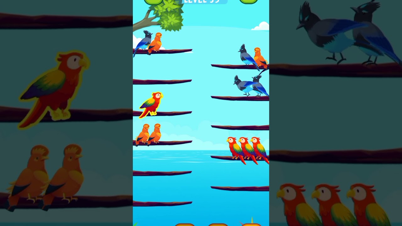 Smart birds flying 