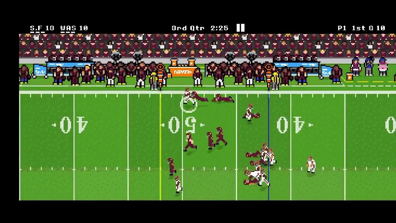 Retrobowl Season Week 7 San Francisco 4-1 Vs Washington 2-4