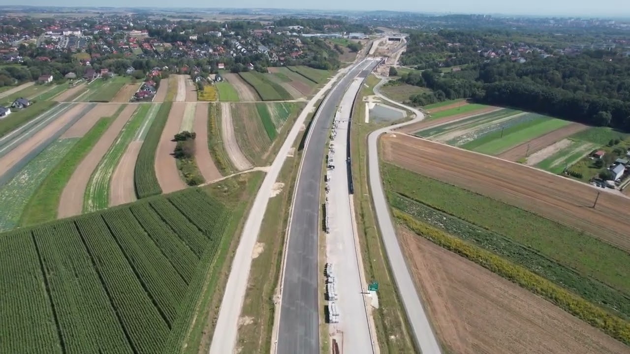 S52   Północna Obwodnica Krakowa sierpień 2024