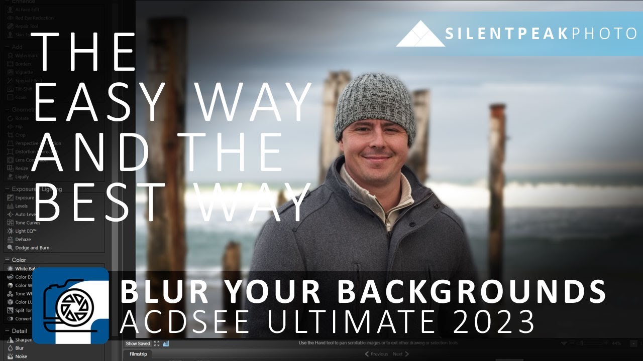 ACDSee Ultimate 2023 - the Easy Way and the Best Way to Blur your Photo's Background