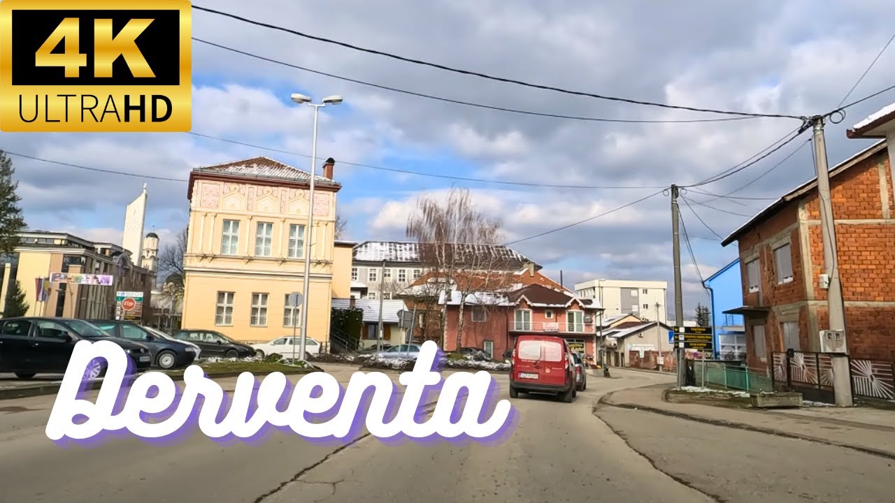 Derventa : Vožnja gradom (4K)