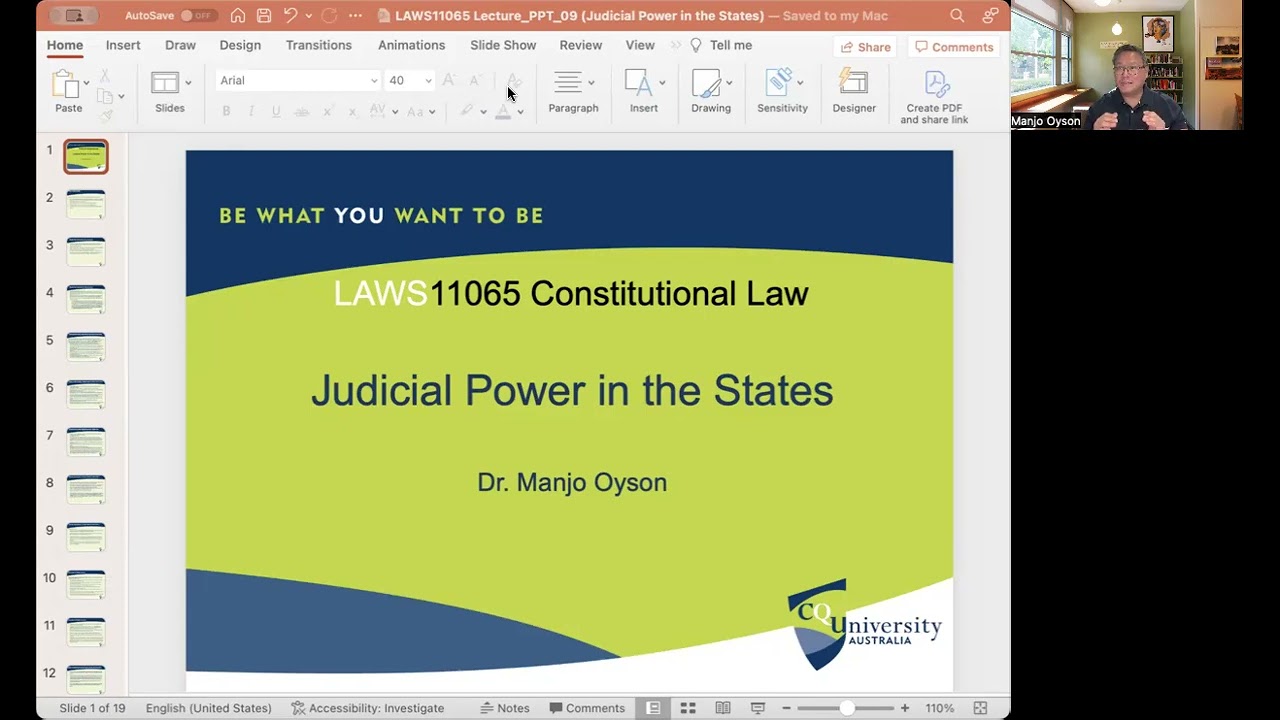 Judicial Power in the States (Australian Constitutional Law)