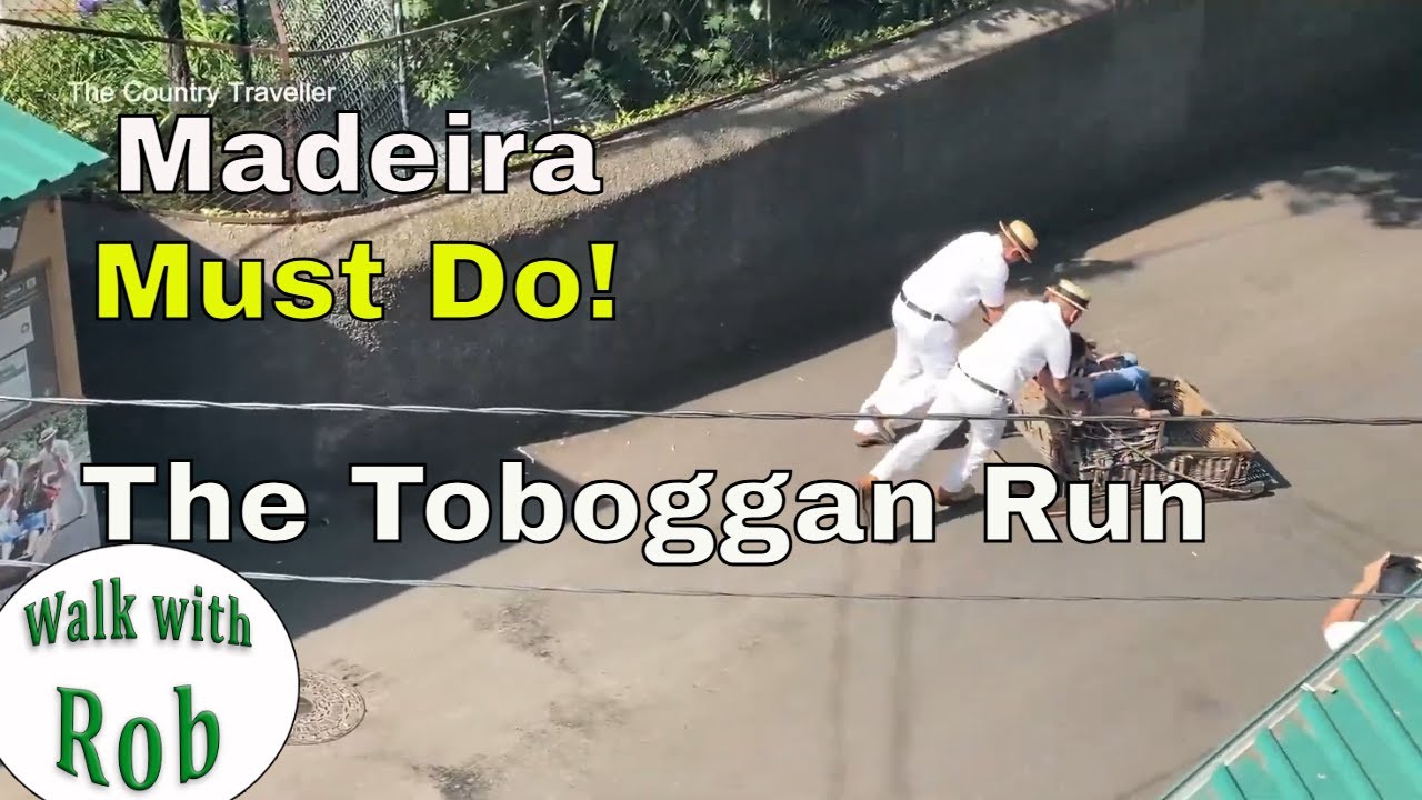 The iconic Toboggan Run - a Must Do in Madeira - as it happens