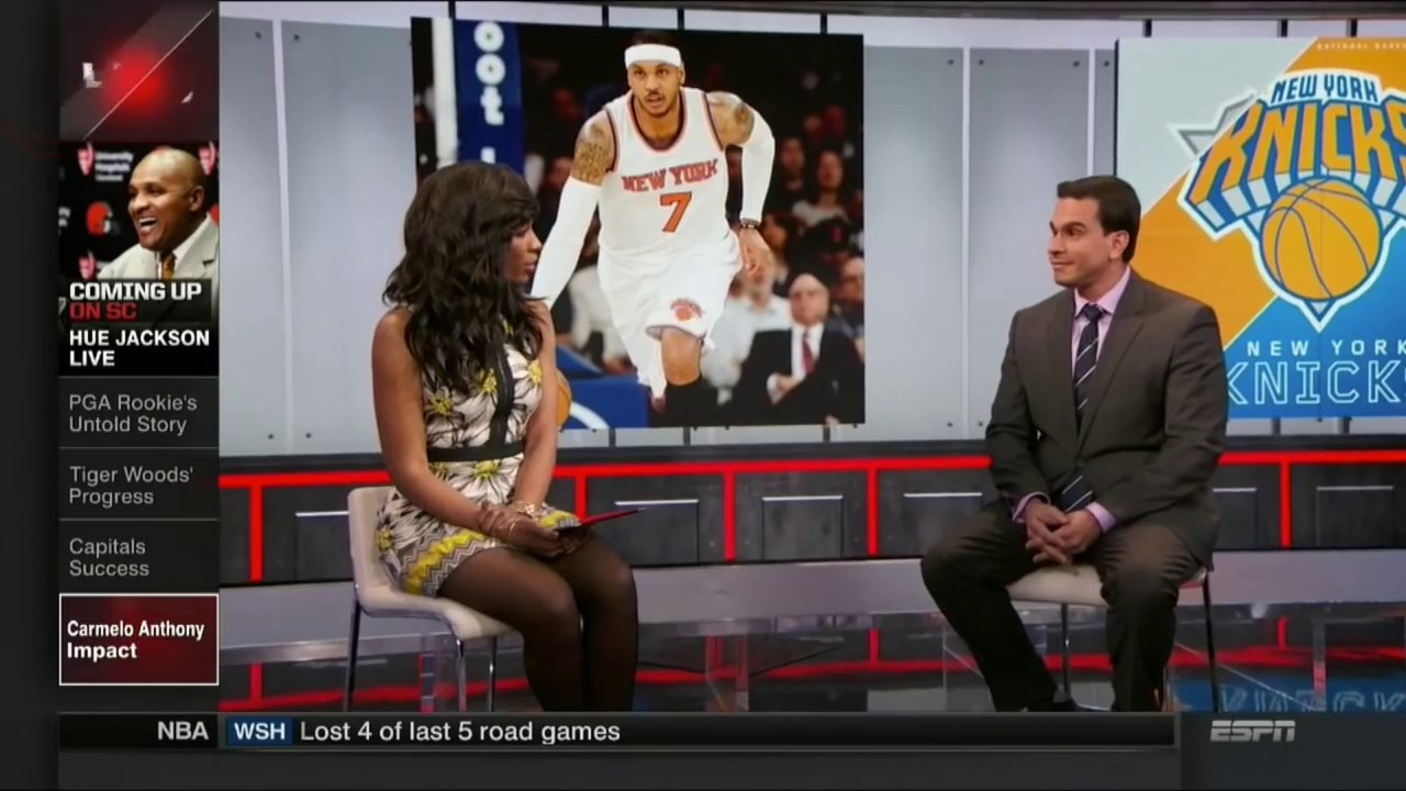 Cari Champion Close-up Thighs in Stockings | ESPN