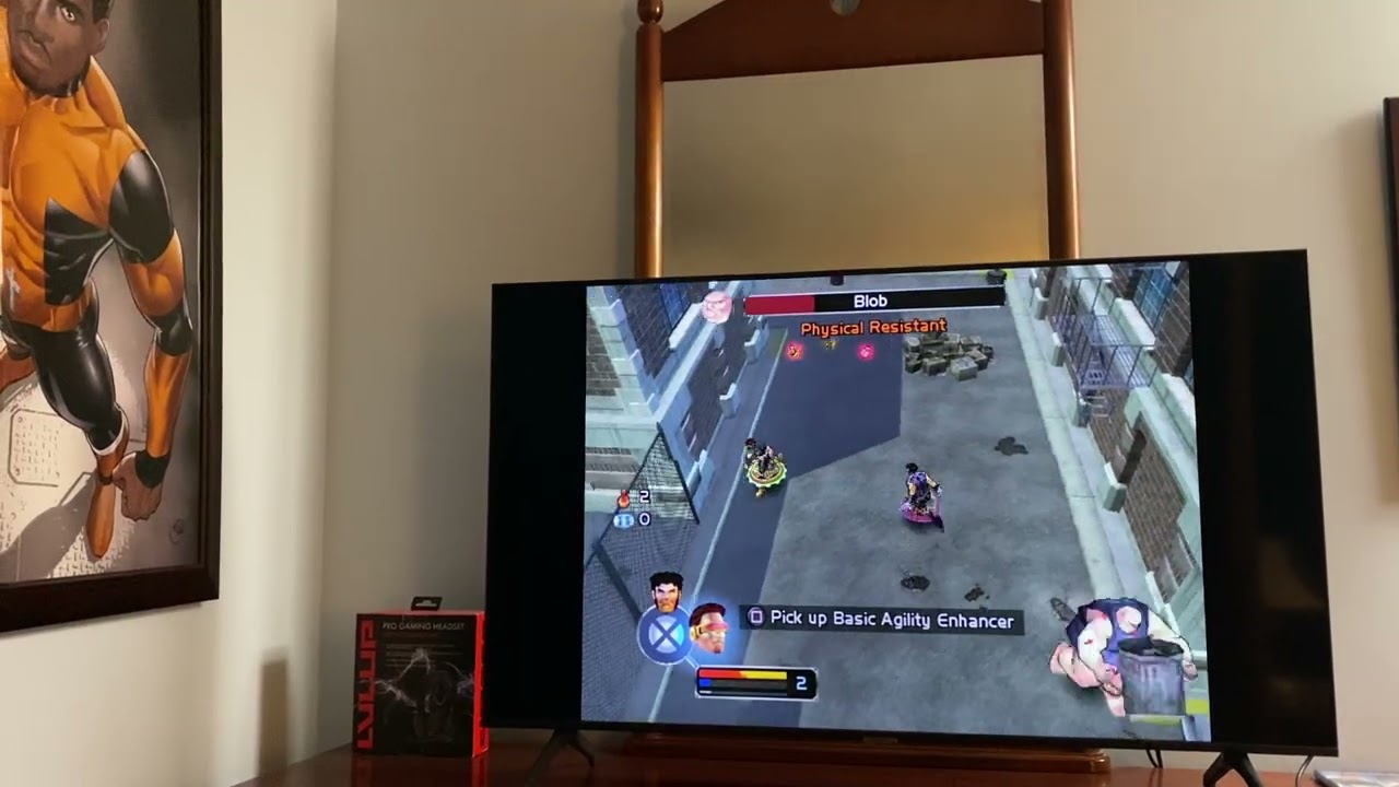 X-Men Legends PCSX2 Blob boss battle