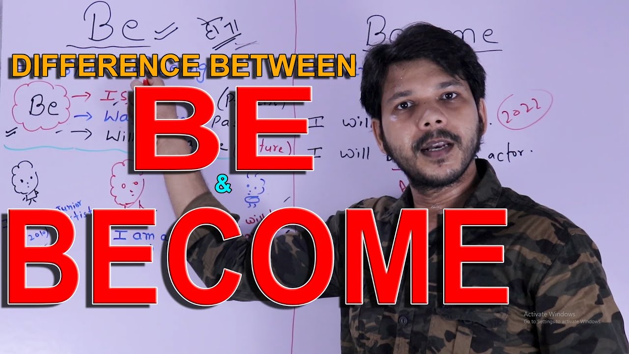 DIFFERENCE BETWEEN BE AND BECOME