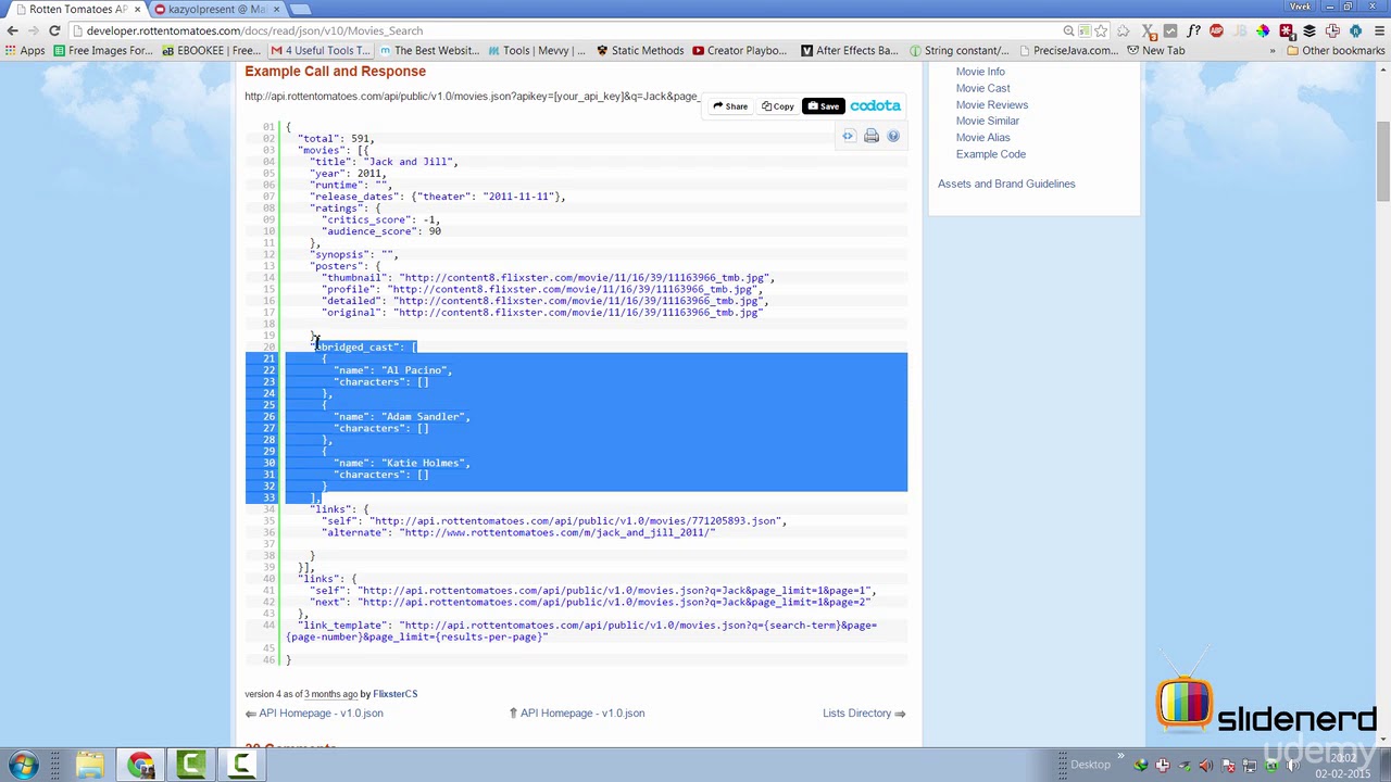 8  Getting Movie Lists From Rotten Tomatoes API