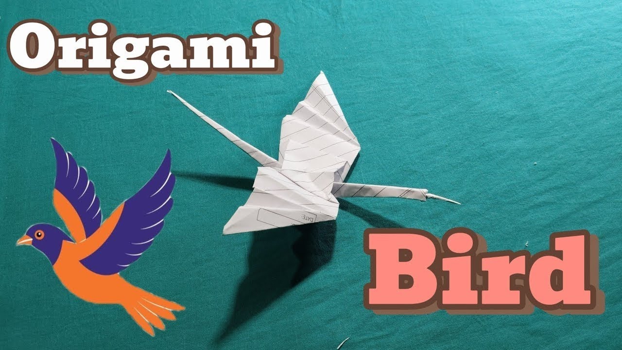 How to make paper bird// Craft origami Bird #origami #craft #diy #birds 