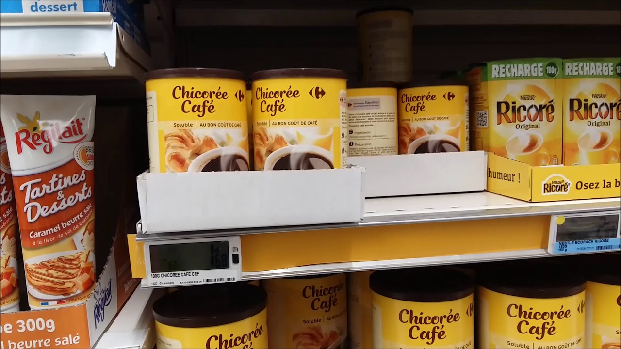 chicoree café carrefour rayon