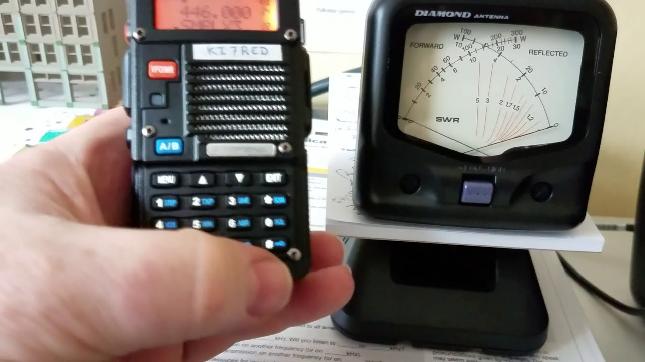 Yeasu FT-60 vs Baofeng BF-F8HP: power meter test