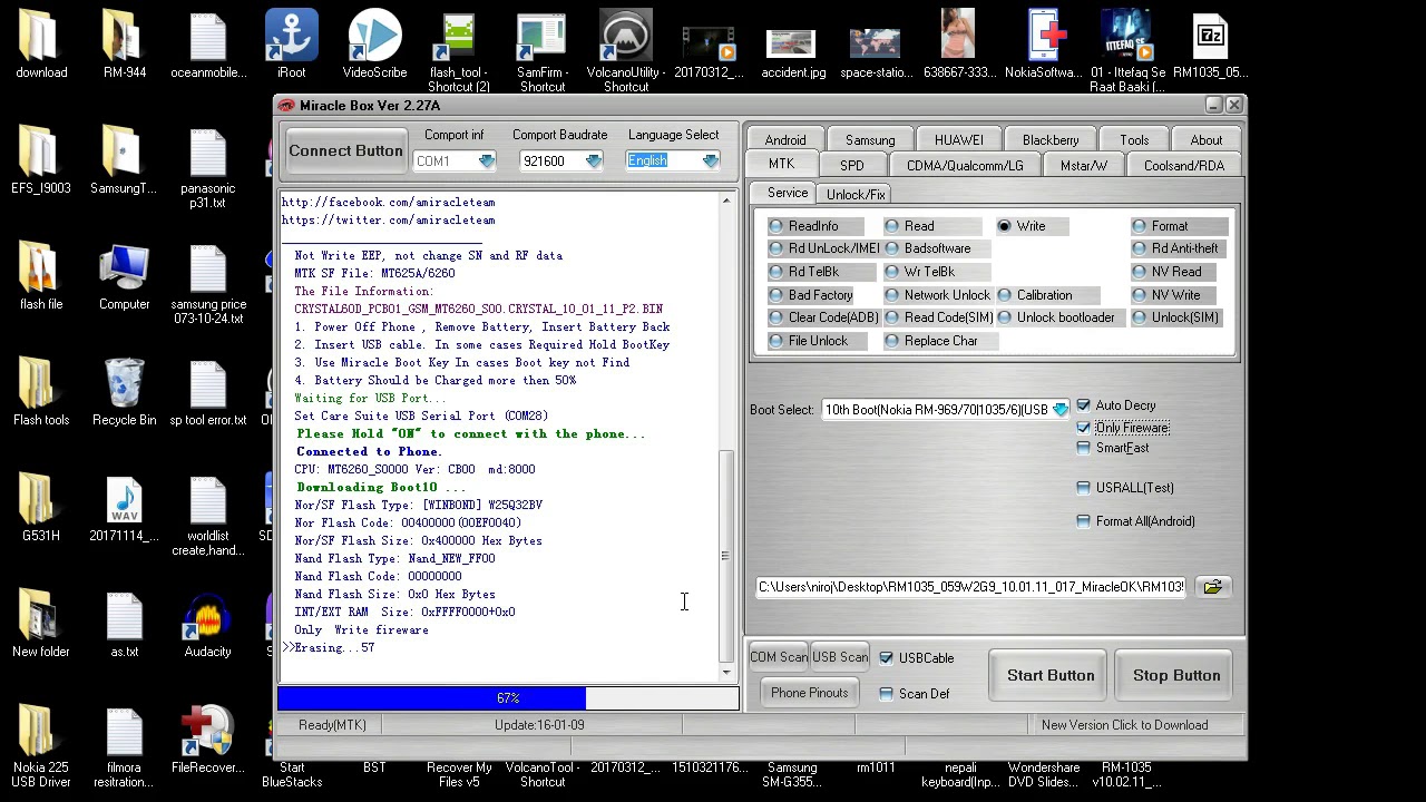 nokia 130 (rm-1035) flashing with miracle