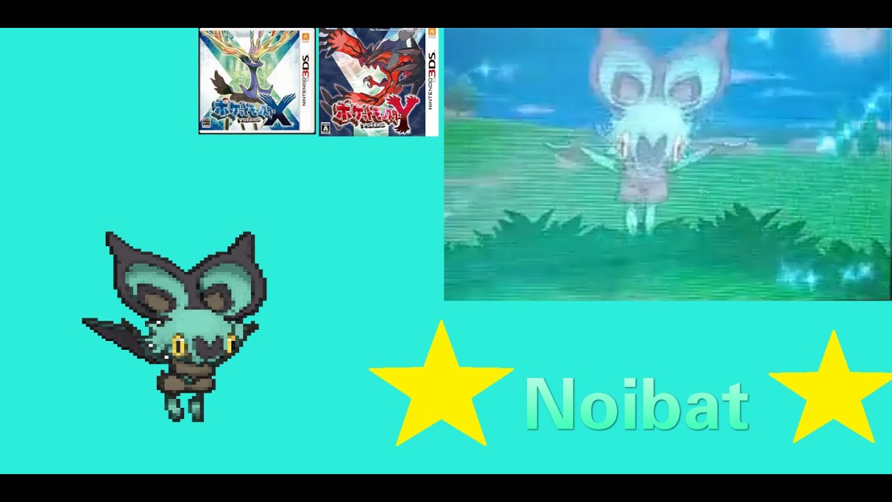 Live shiny Noibat🌟 in pokemon XY
