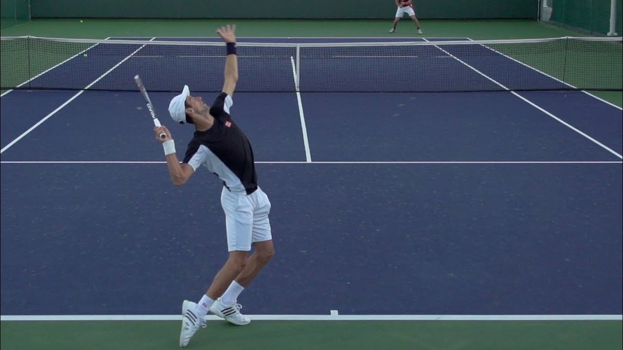 Novak Djokovic Serve In Super Slow Motion 3 - Indian Wells 2013 - BNP Paribas Open
