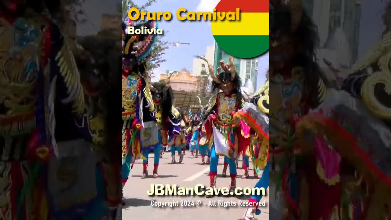 ORURO CARNIVAL dancing in BOLIVIA JBManCave.com #Shorts