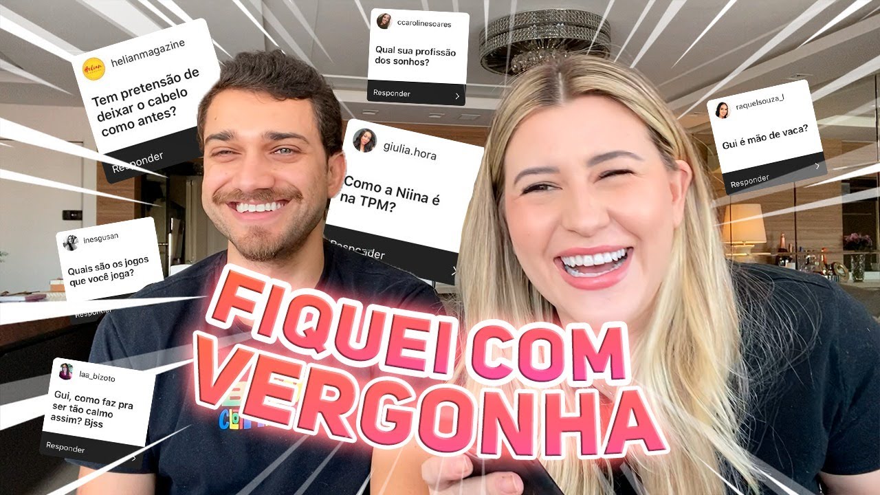 GUI RESPONDE:  Gui respondeu as perguntas de vocês!