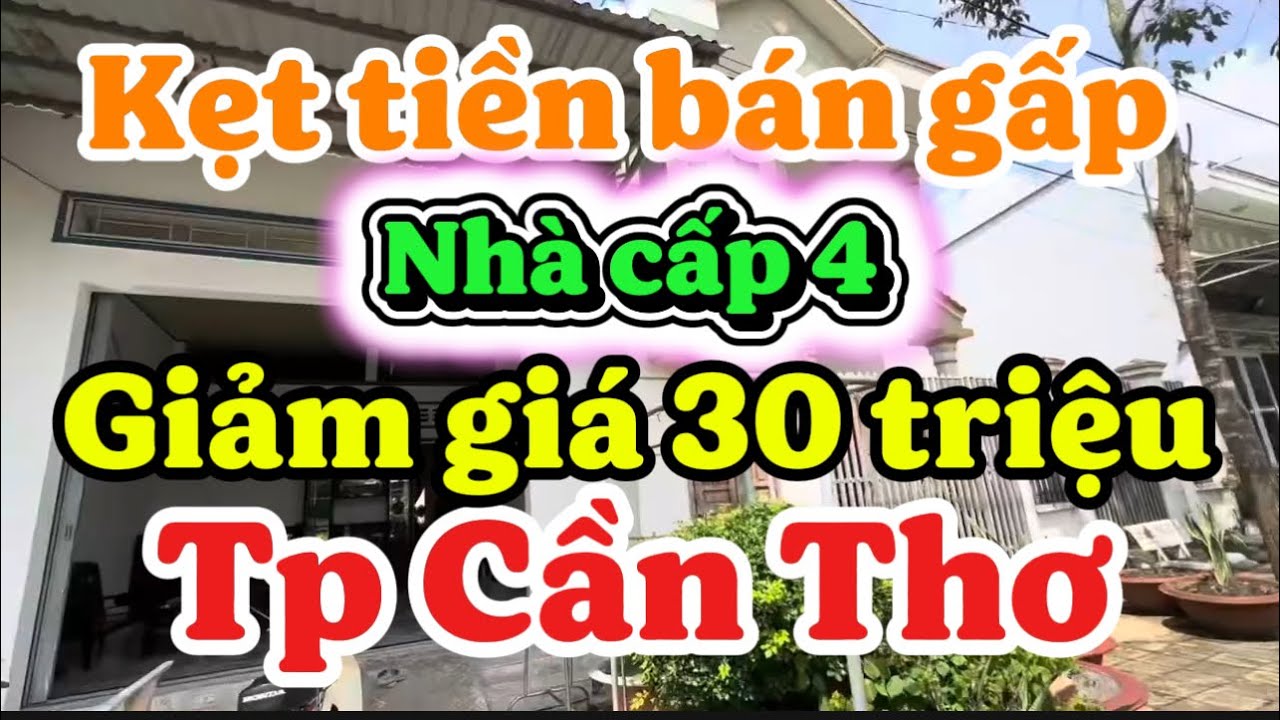 Kẹt tiền bán gấp Nhà cấp 4 giảm giá 30 triệu phường vị Tân Tp Cần Thơ 