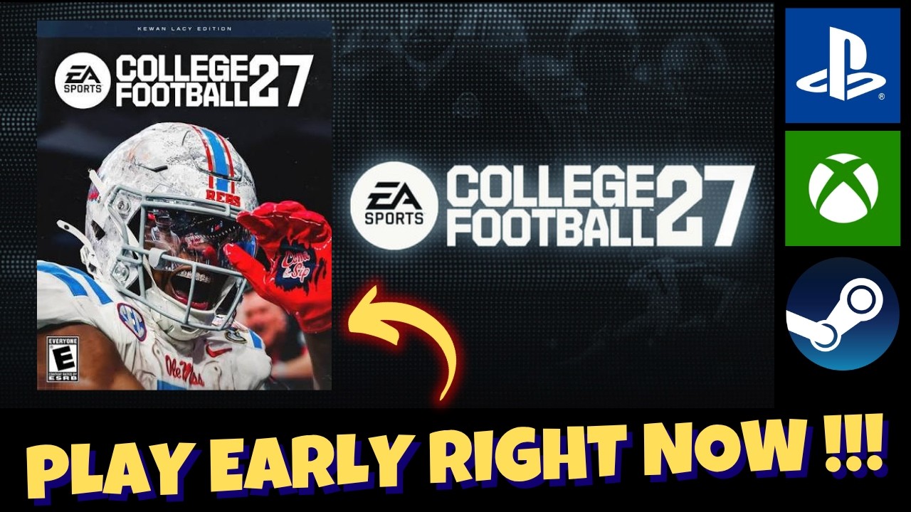 How to Play College Football 27 Early on PC and Xbox Console, Get Free Early Access EA Play Steam ‼️