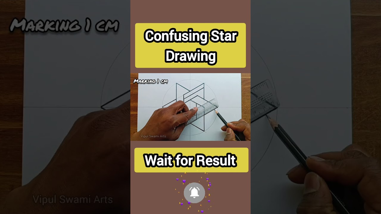 Confusing Star Drawing - Geometric Star Drawing #art #drawing #geometricdesign #stardrawing #easy