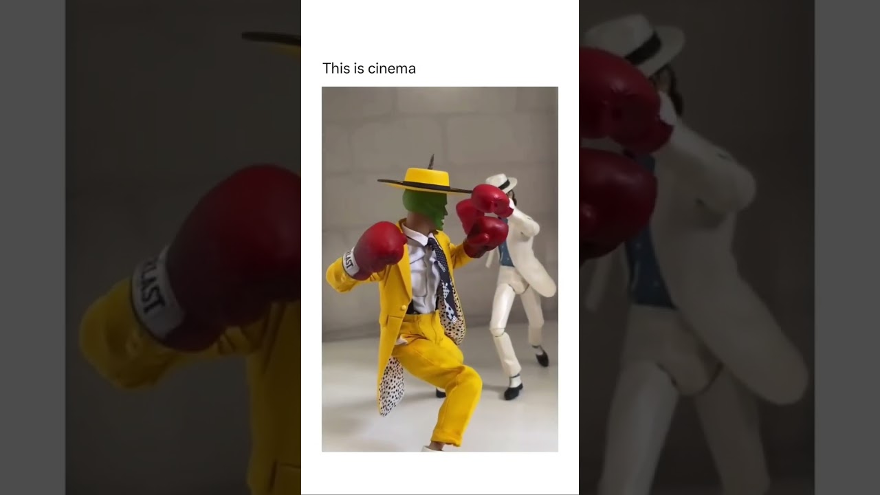 The Mask vs Michael Jackson This is Cinema 🤣 Credits: @brickawayuk from tiktok. SEE DESCRIPTION.