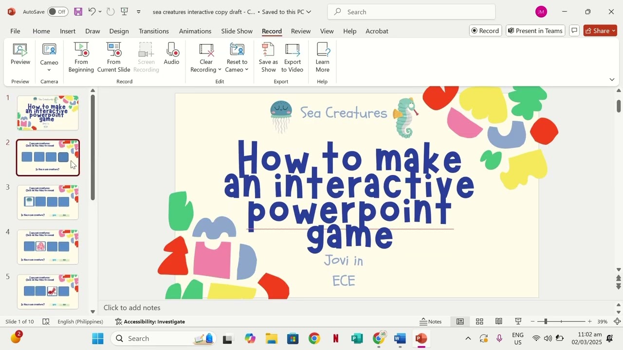 How to make an interactive powerpoint / EASY STEPS / For preschool and primary kids