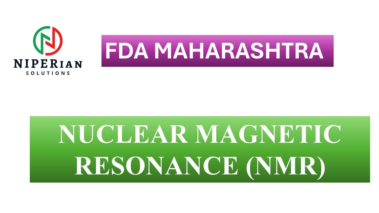 FDA MAHARASHTRA (CHEMICAL ANALYST)NUCLEAR MAGNETIC RESONANCE