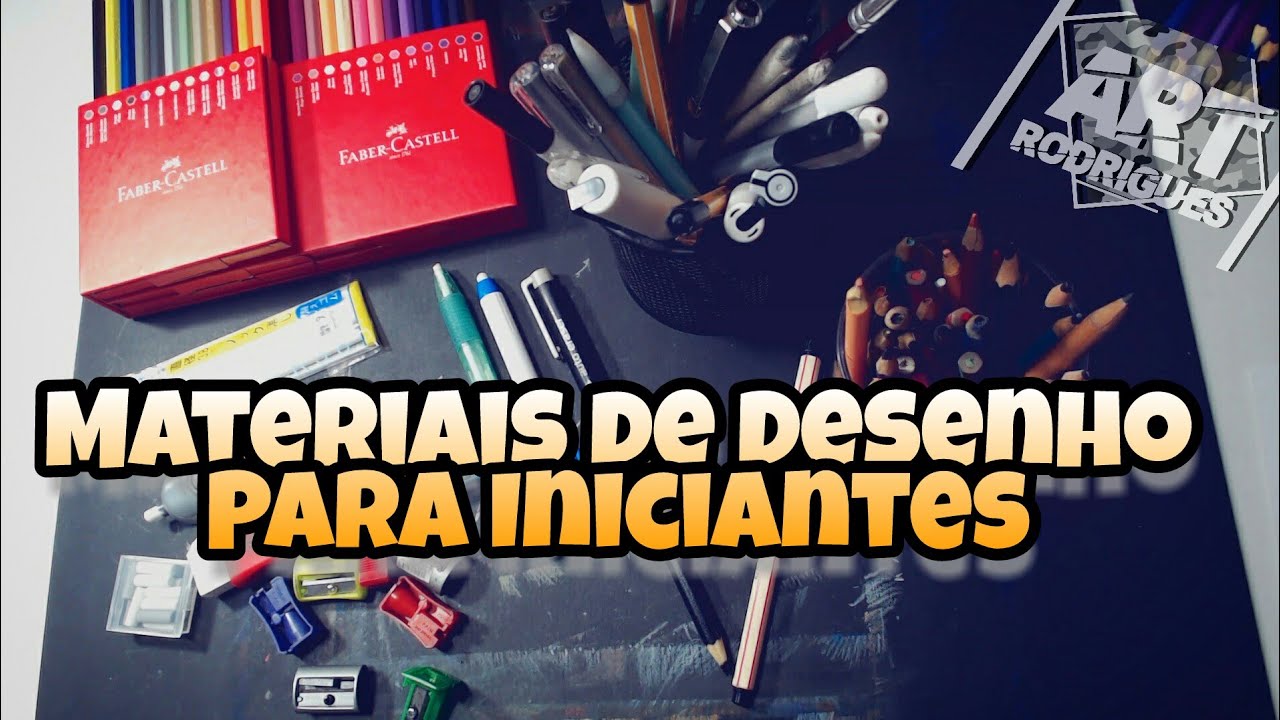Materiais de Desenho Para Iniciantes (Lápis, Folha e Acessórios)