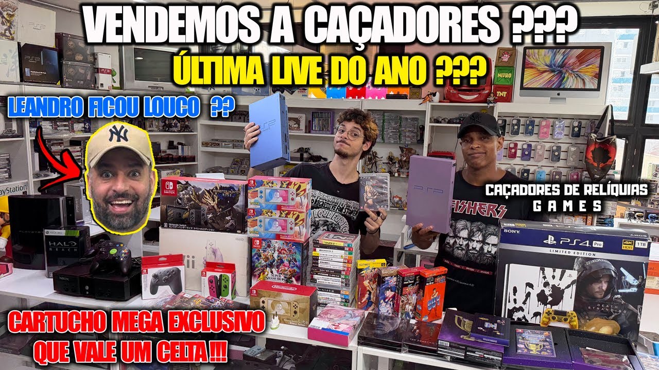 VENDEMOS A CAÇADORES??? ÚLTIMA LIVE DO ANO??? LEANDRO FICOU LOUCO???