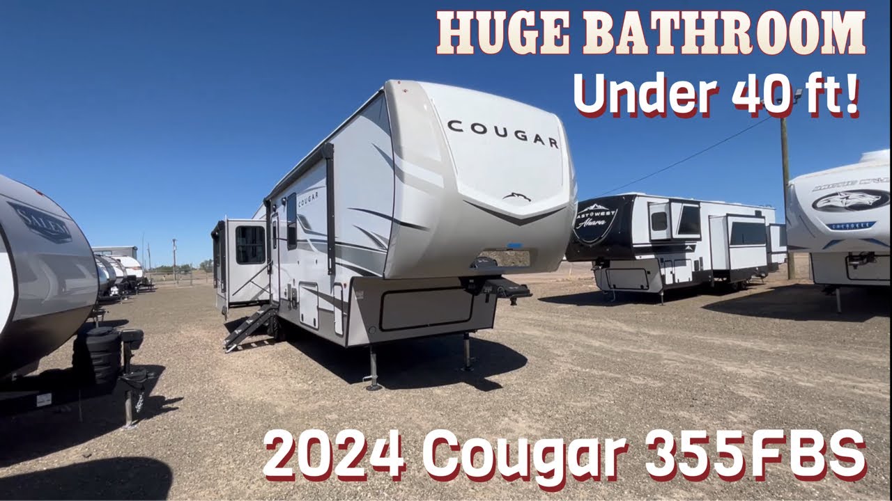 HUGE Front Bathroom! 2024 Keystone Cougar 355FBS