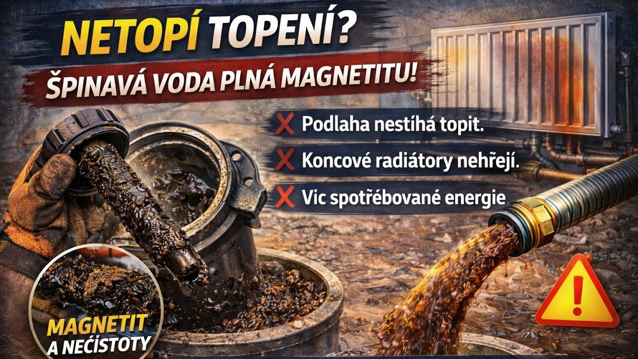 #2 Když netopí radiátor - proplach topení a popis kotelny