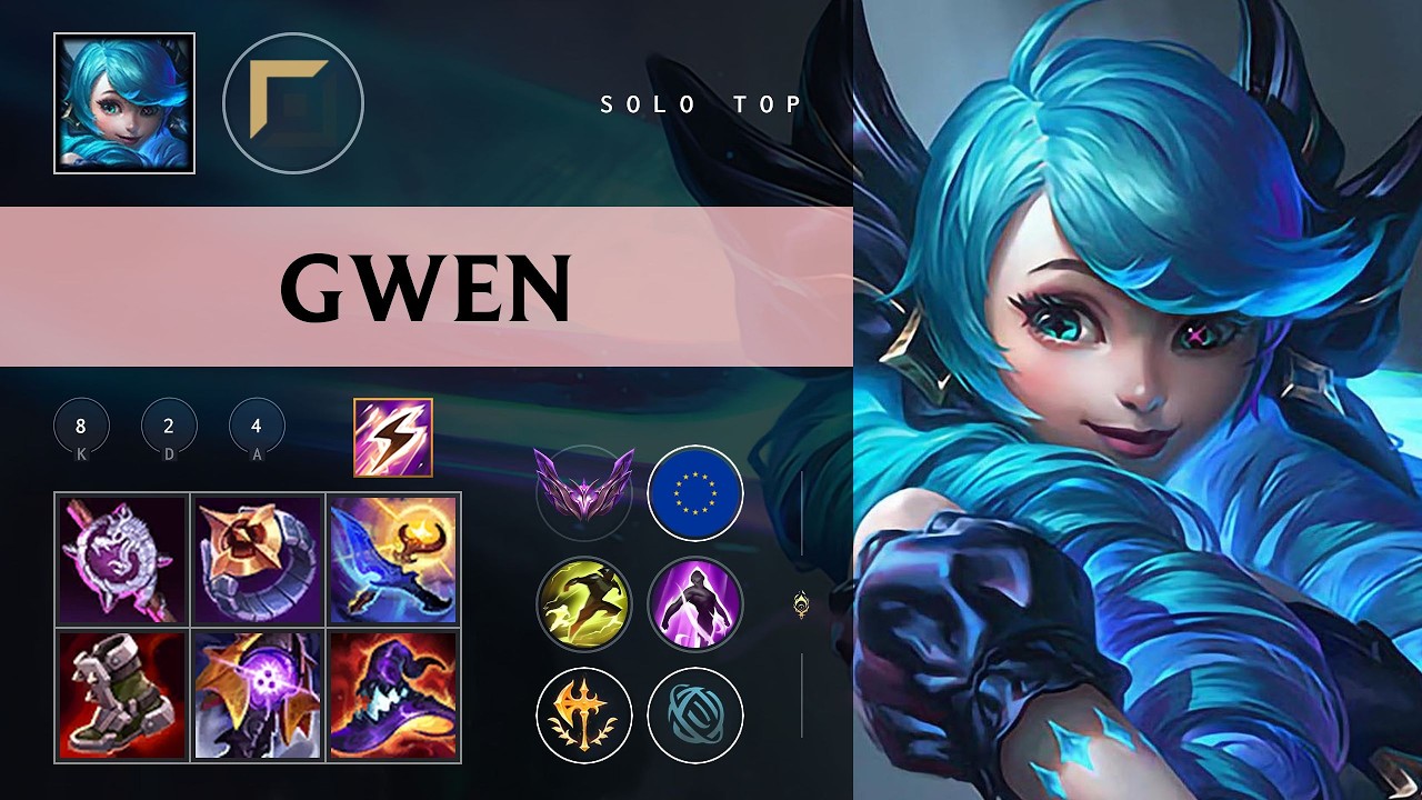 Gwen Top vs Maokai - EUW Master Patch 26.08