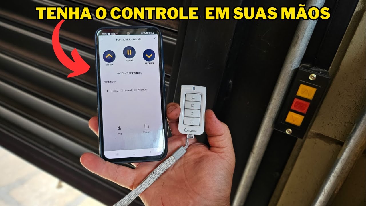 Como Instalar Central WI-FI/SETUP em Porta de Enrolar Automática