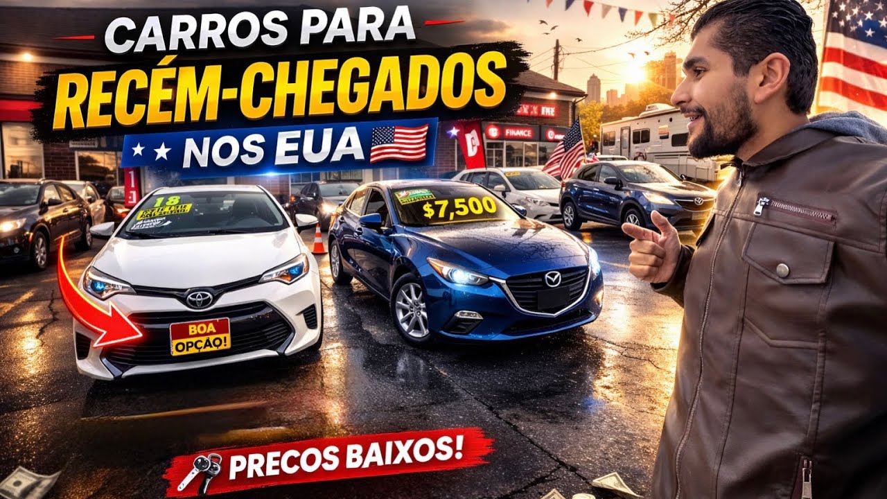 OS 3 CARROS MAIS BARATOS PRA IMIGRANTE NOS EUA – A DIFERENÇA PRO BRASIL É BIZARRA! 🤯