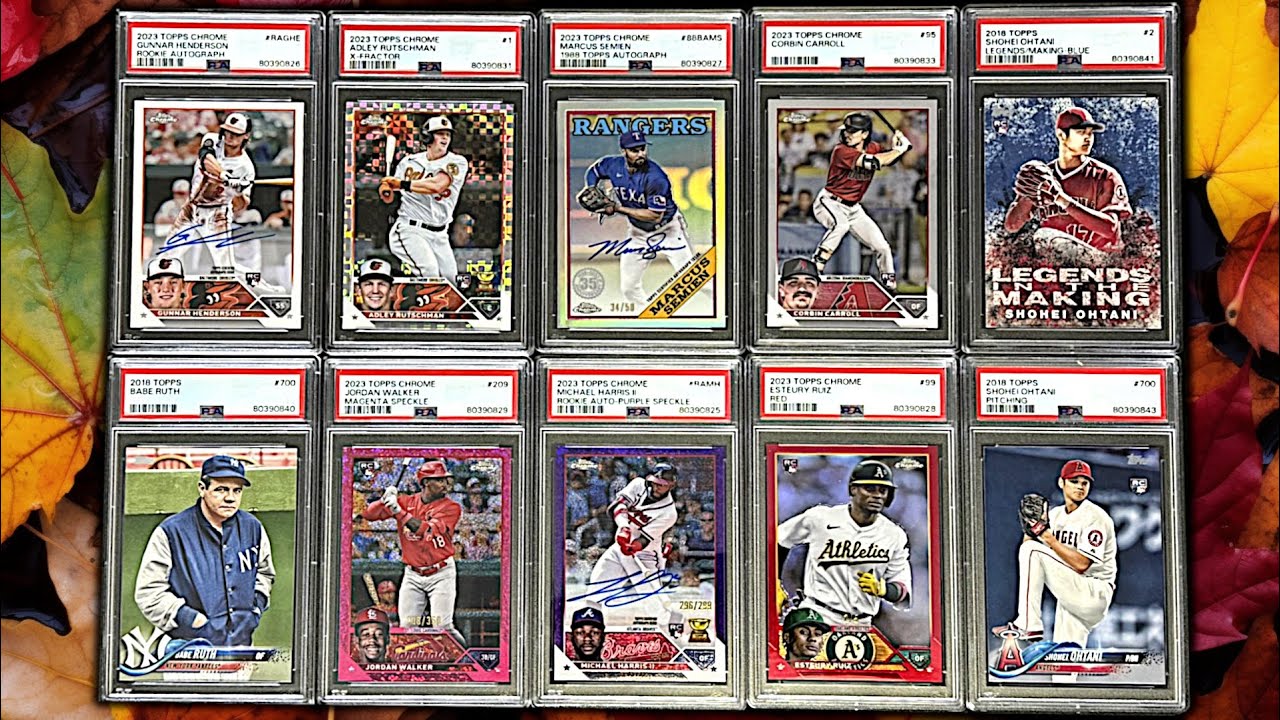 23 Card PSA Blind Reveal!!! 2023 Topps Chrome Baseball Cards & Shohei Ohtani Rookies