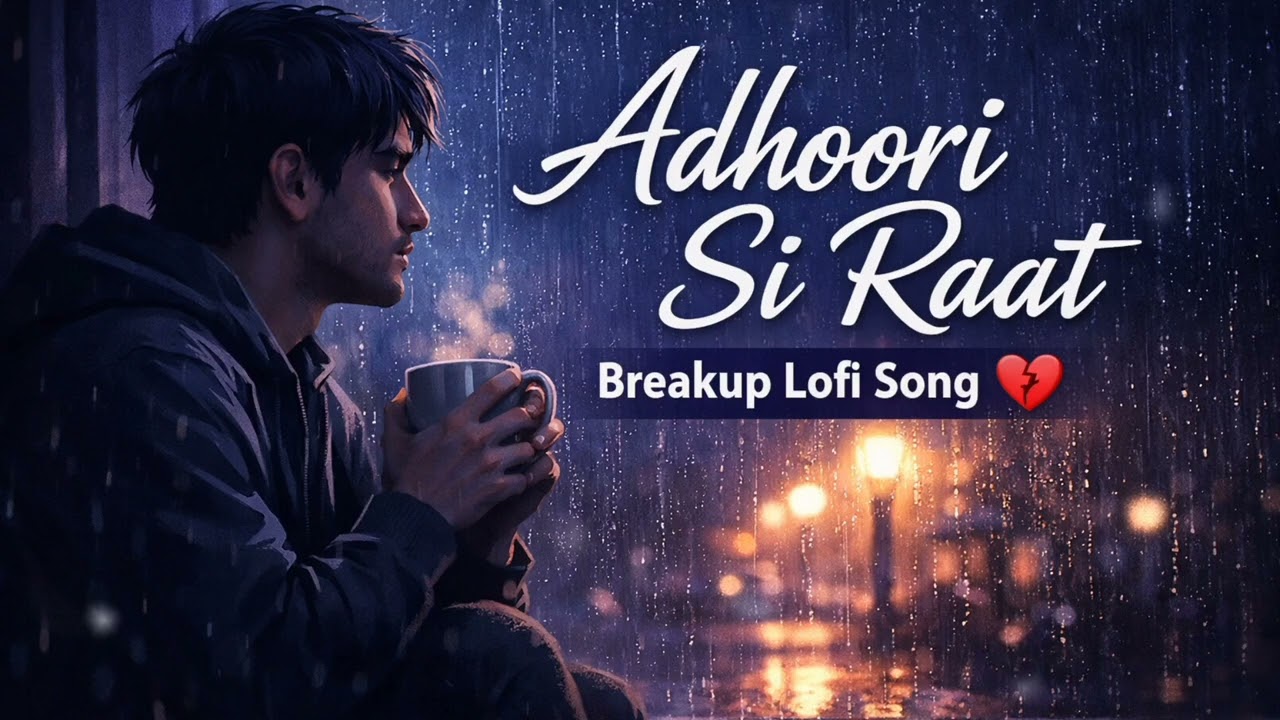 Adhoori Si Raat – Breakup Sad Lofi Song | Hindi Lofi | Night Sad Song | Relaxing Rain Lofi