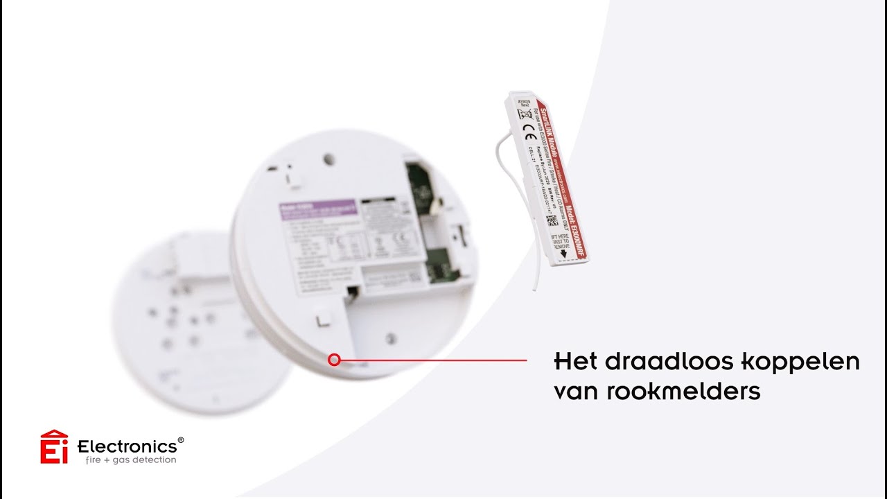 Rookmelders draadloos koppelen