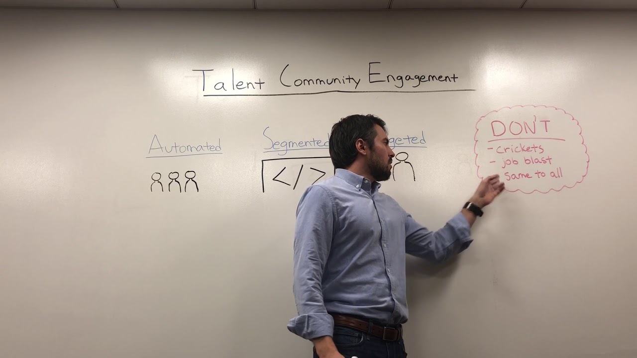 How do you engage members of your talent community?