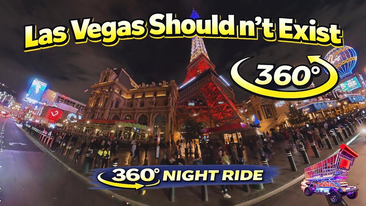 Las Vegas Shouldn’t Exist – A 360° Night Ride on Cartzilla