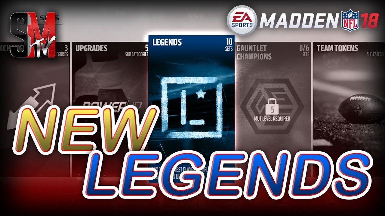 NEW LEGEND REVEAL & MUT SETS - MADDEN 18 ULTIMATE TEAM
