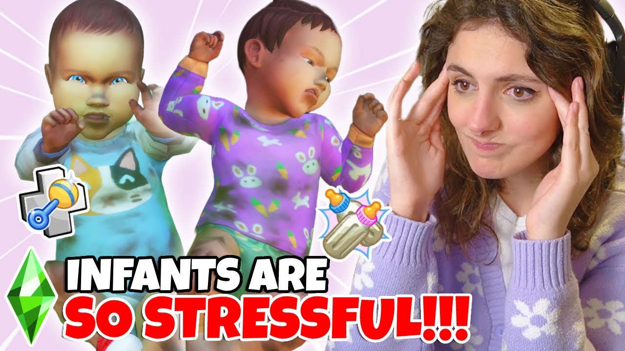 I tried the 100 INFANT baby challenge in The Sims 4 (and I hate it)😠🍼