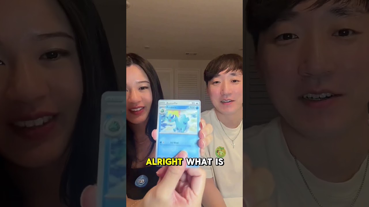 Opening the newest pokemon set: perfect order! #pokemon #couple #marriedlife