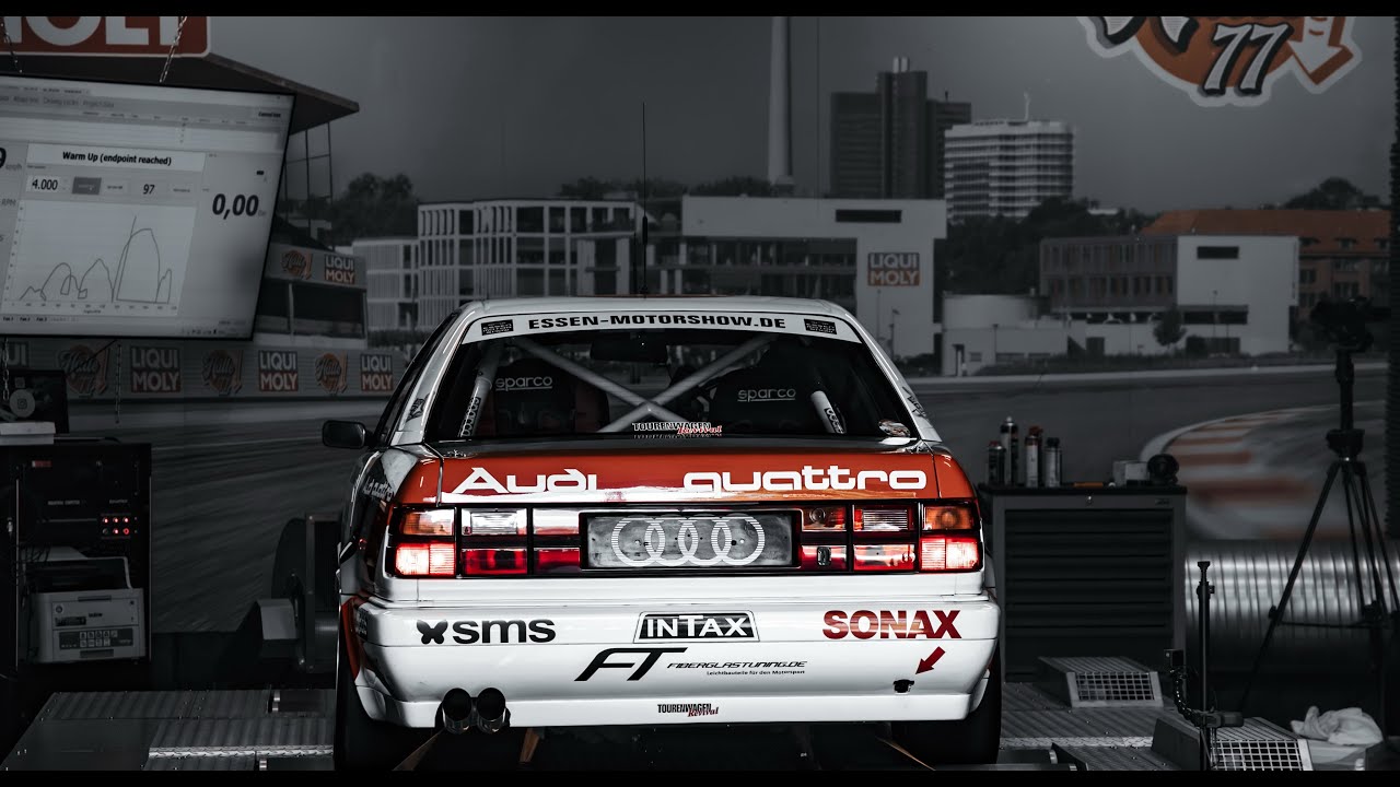 Thomas Audi V8 DTM Replika - Die erste Leistungsmessung des Boliden in der @Halle77