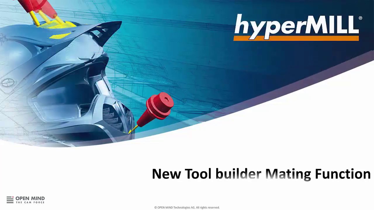 hyperMILL 2019.1 - Tool builder Mating Function
