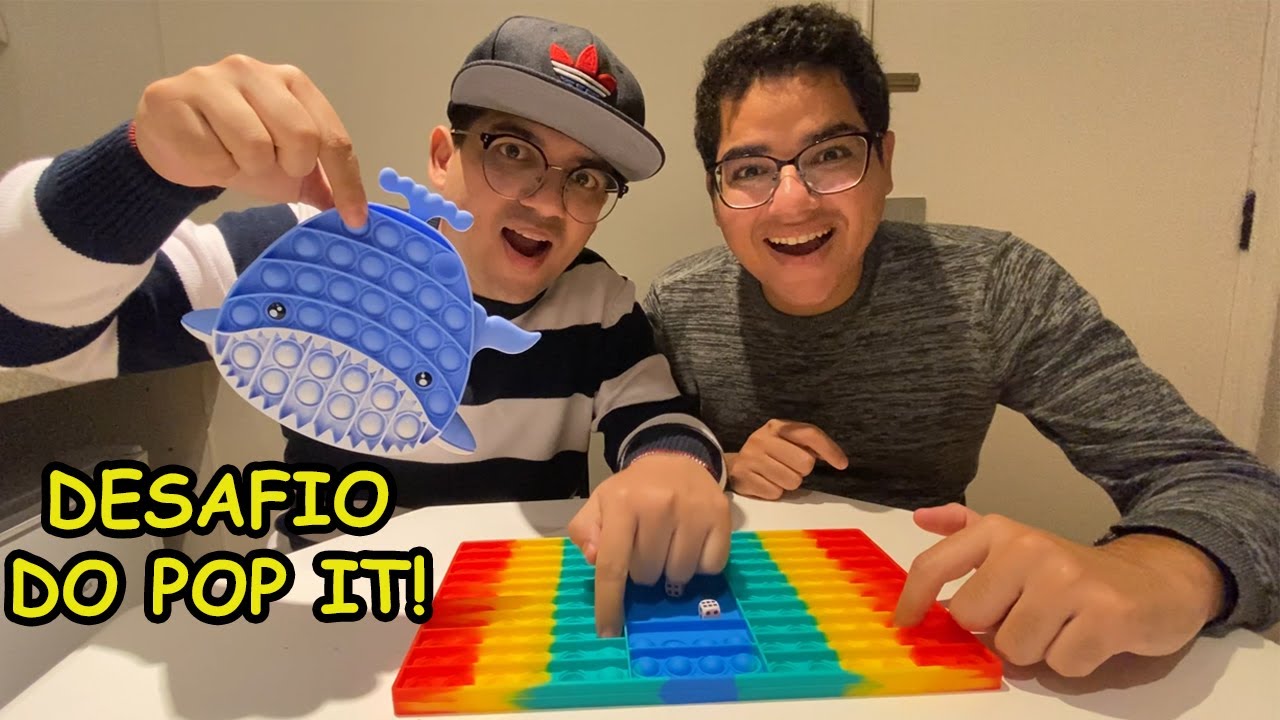 DESAFIO DO POP IT VALENDO NOVOS FIDGET TOYS!!! (pop it challenge) - Família Velhote