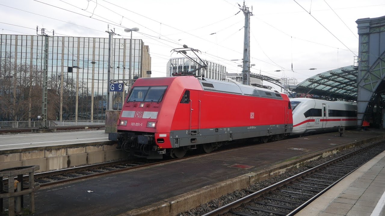 Eisenbahnverkehr in Köln HBF Mit Br 101 146 401 402 403 406 412 460 620 442 462 423 425 420 1440